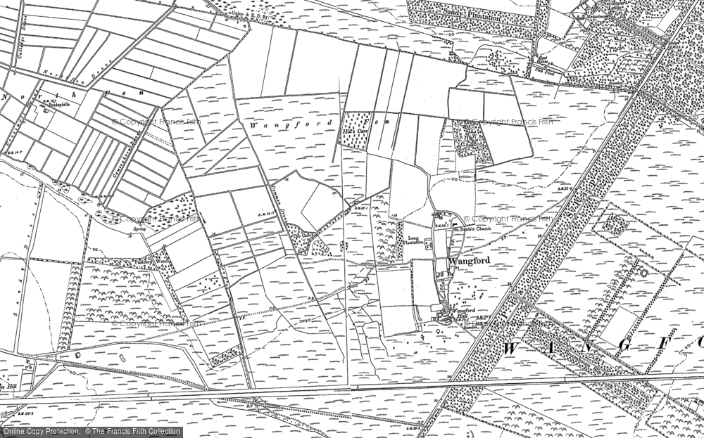 Old Map of Wangford, 1883 - 1903 in 1883