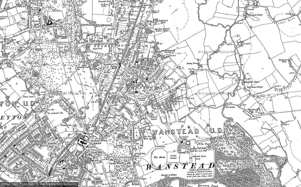 Old Map of Wanstead, 1894 - 1895 in 1894
