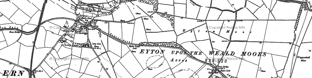 Old map of Wappenshall in 1881
