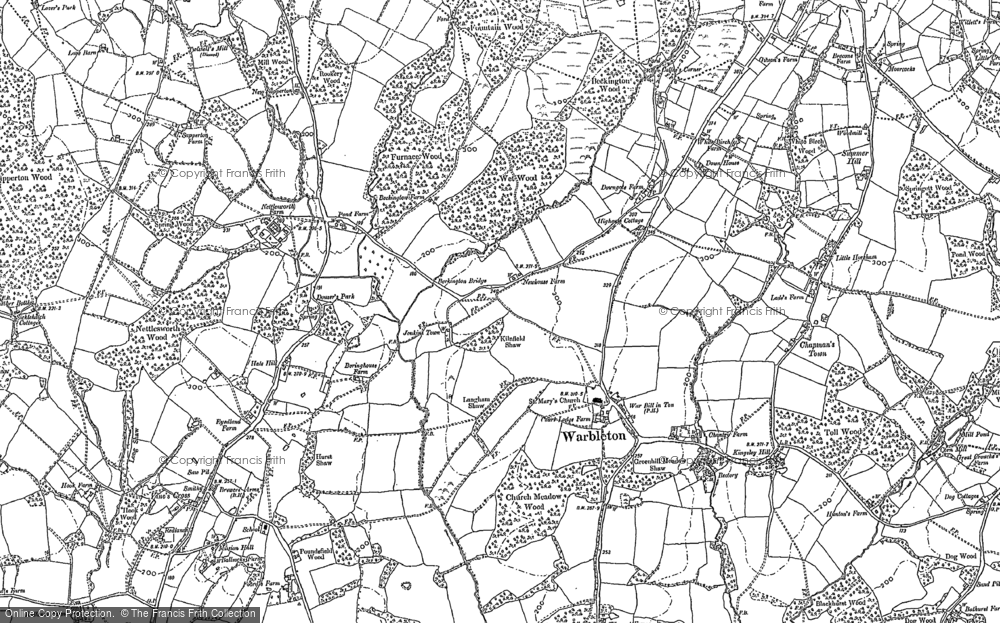 Old Map of Warbleton, 1897 in 1897