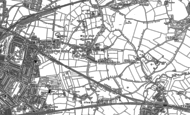 Old Map of Ward End, 1888 - 1902