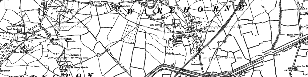 Old map of The Leacon in 1896