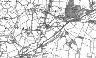 Old Map of Wareside, 1919