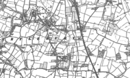 Old Map of Waresley, 1883