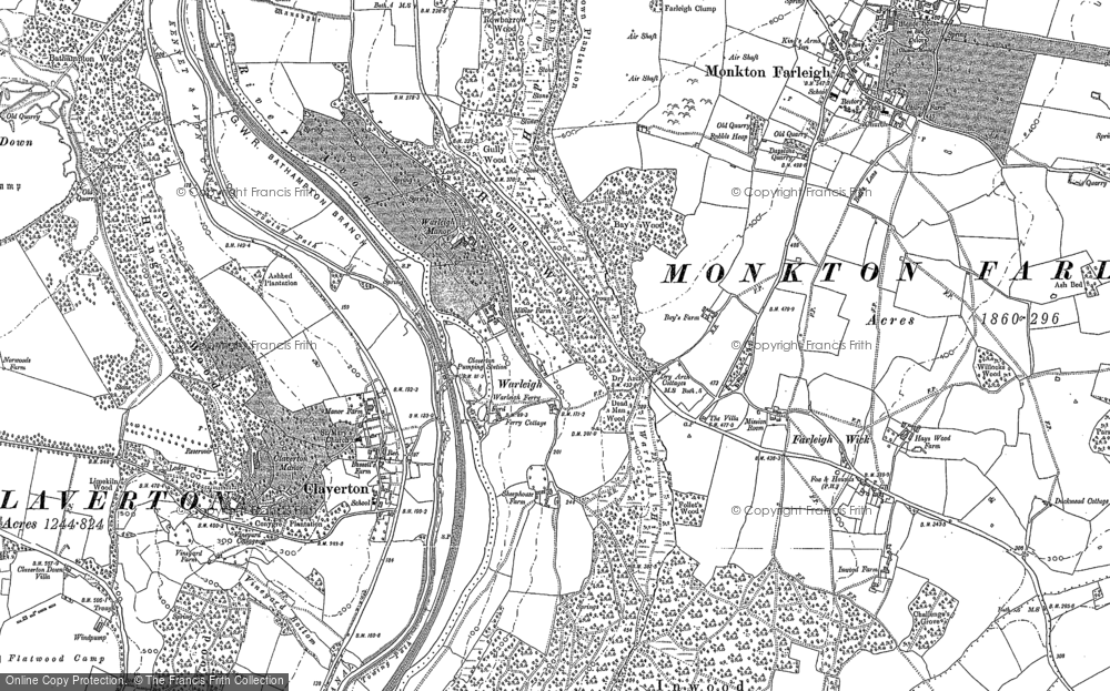 Old Map of Warleigh, 1902 in 1902