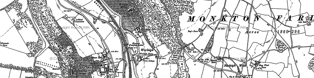 Old map of Bathford Hill in 1902