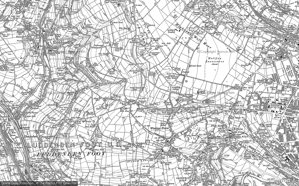 Old Map of Warley Town, 1893 in 1893
