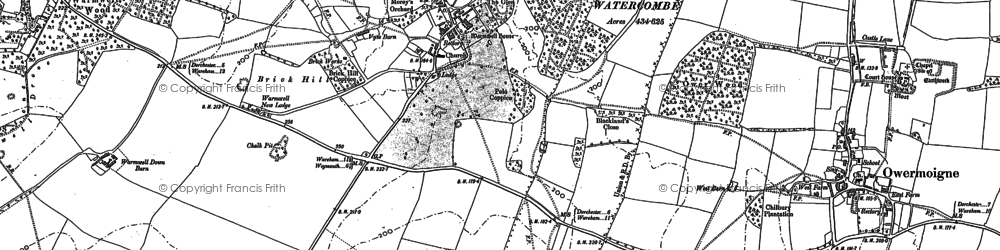 Old map of Warmwell in 1886