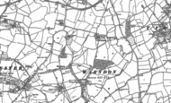 Old Map of Warndon, 1884