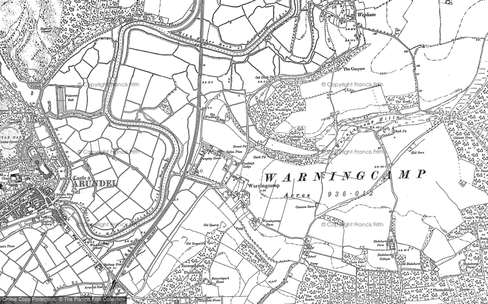 Old Map of Warningcamp, 1875 - 1896 in 1875