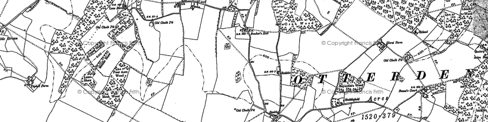 Old map of Warren Street in 1896