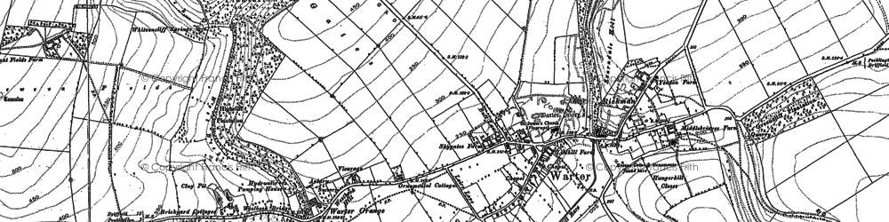 Old map of Brambles, The in 1891