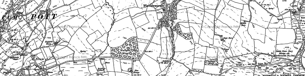 Old map of Warthermarske in 1890