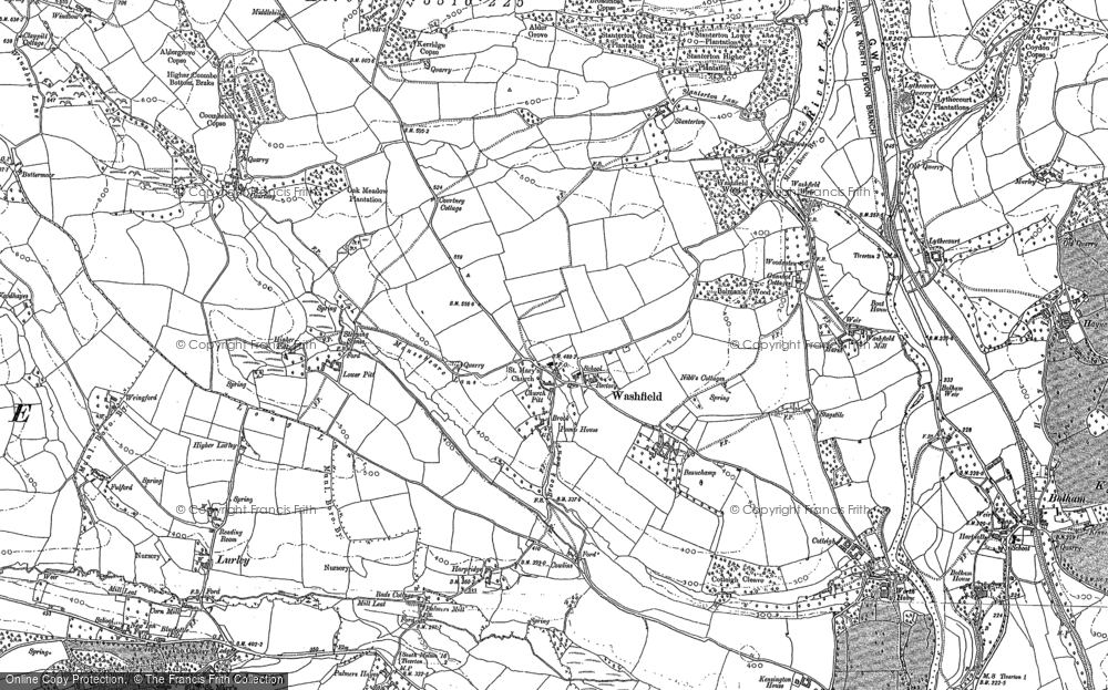 Old Map of Historic Map covering Beauchamp in 1887