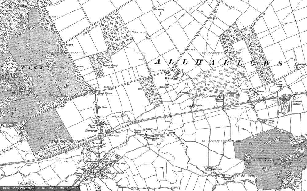 Old Map of Watchhill, 1899 in 1899