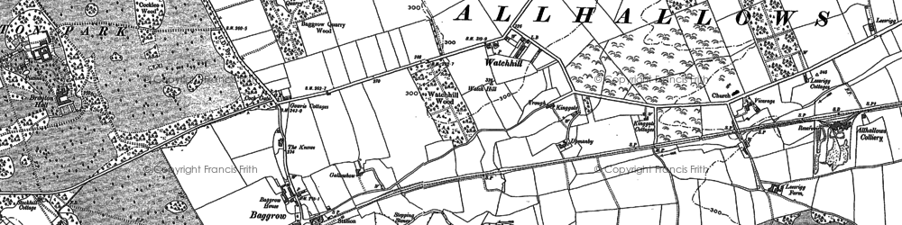 Old map of Watchhill in 1899