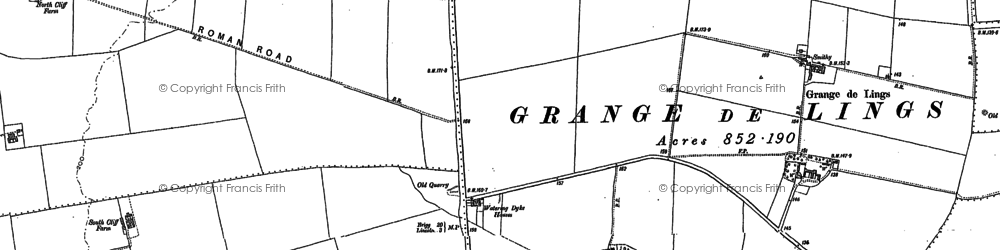 Old map of Watering Dyke Houses in 1885