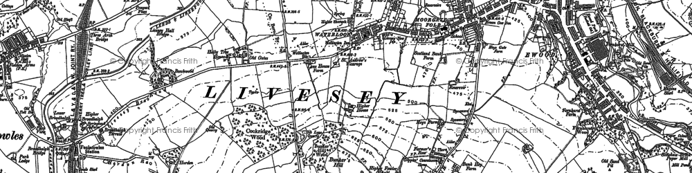 Old map of Waterloo in 1891