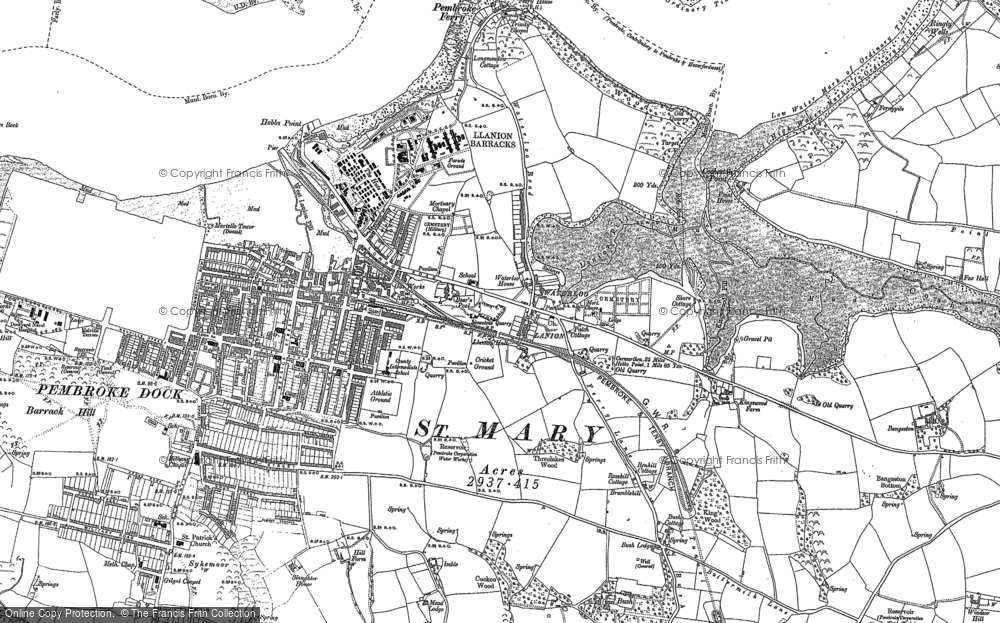 Old Map of Waterloo, 1906 - 1948 in 1906