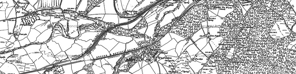 Old map of Waterloo in 1915