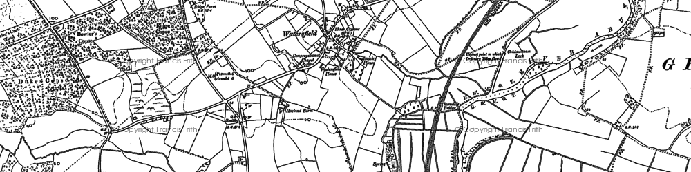 Old map of Bignor Park Cott in 1896
