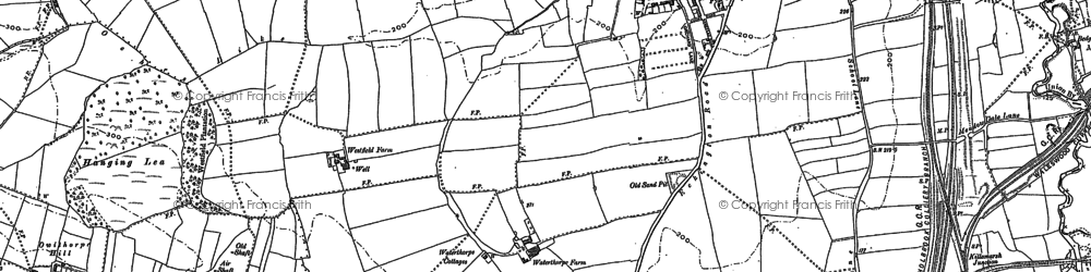 Old map of Waterthorpe in 1901