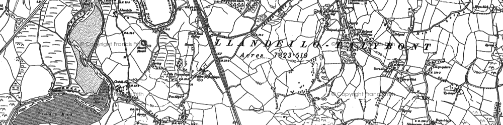 Old map of Waungron in 1905