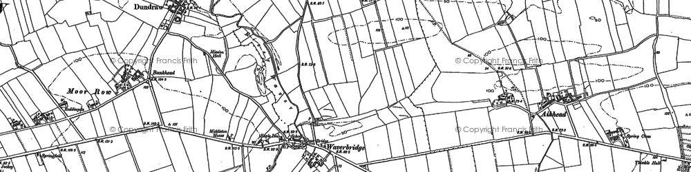 Old map of Waverbridge in 1899