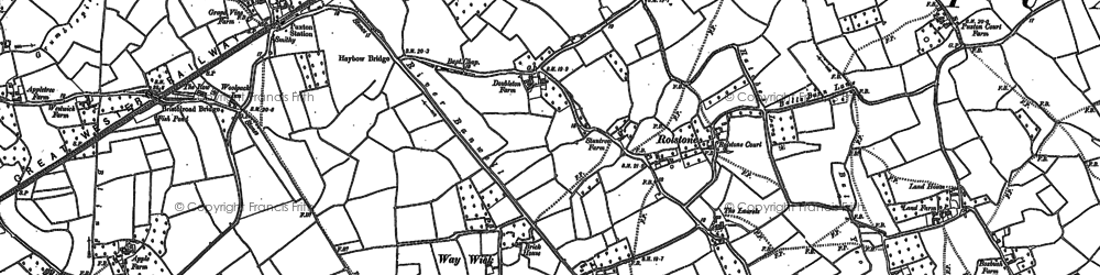 Old map of Way Wick in 1902