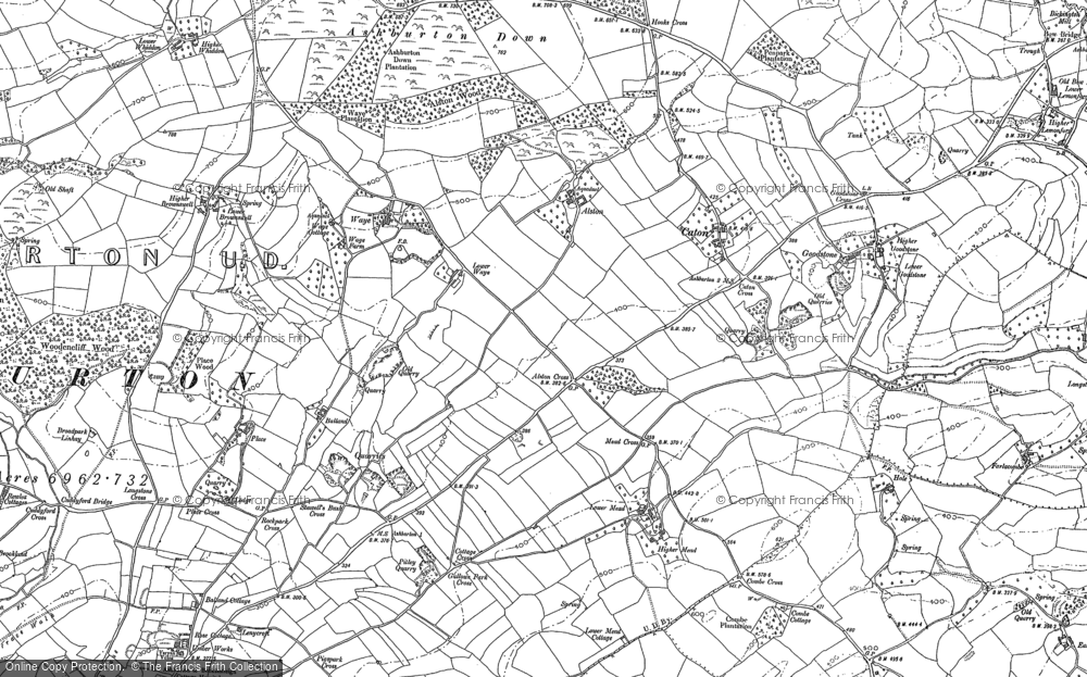 Old Map of Waye, 1885 - 1887 in 1885
