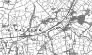 Old Map of Wayford, 1901