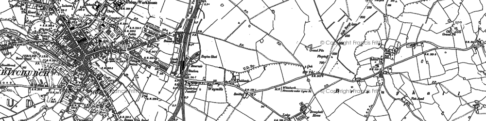 Old map of Waymills in 1879