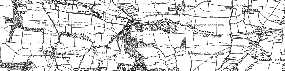 Old map of Webbery in 1886