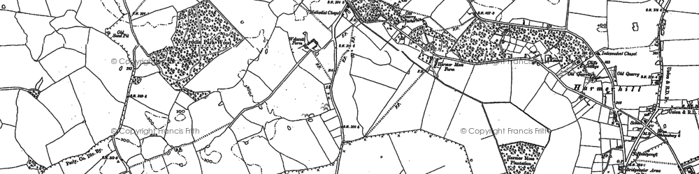 Old map of Webscott in 1880