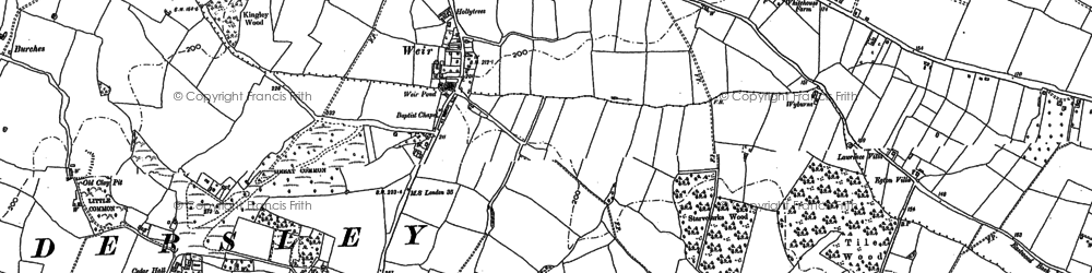 Old map of Weir in 1895