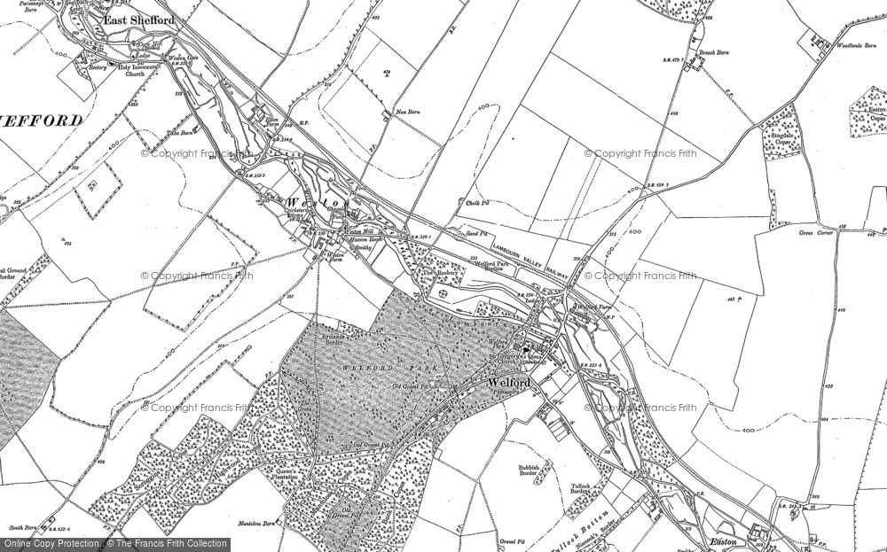 Old Map of Welford, 1898 in 1898