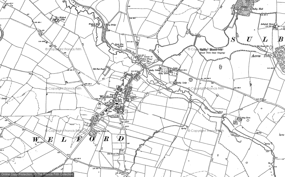 Old Map of Welford, 1899 in 1899