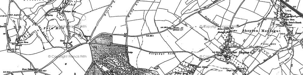 Old map of Welham in 1885