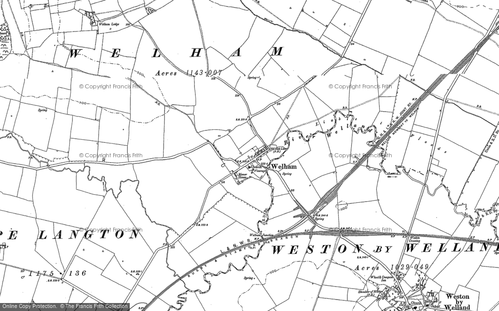 Old Map of Welham, 1902 in 1902