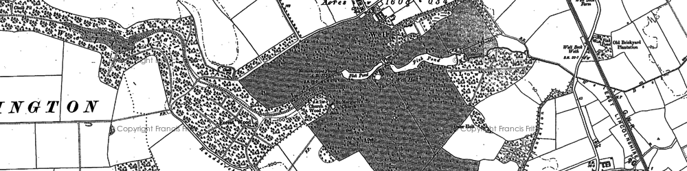Old map of Well in 1887