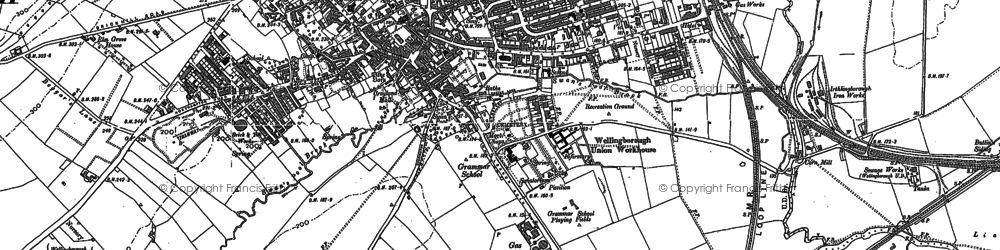 Old map of Hatton Park in 1884
