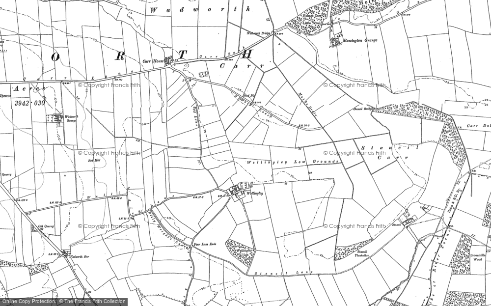 Old Map of Wellingley, 1891 - 1901 in 1891