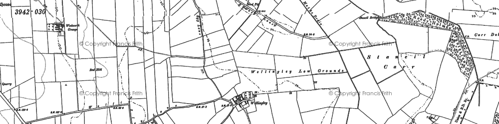 Old map of Wellingley in 1891