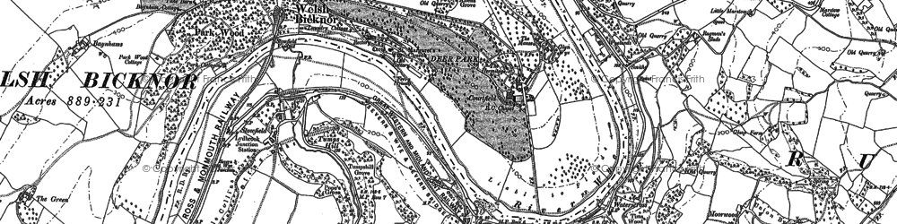 Old map of Baynhams in 1903