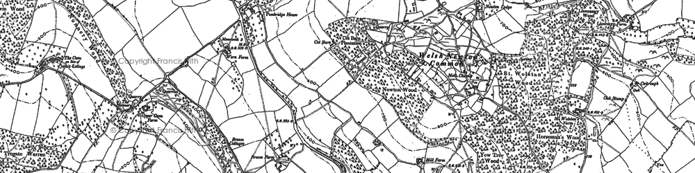Old map of Pembridge Castle in 1903