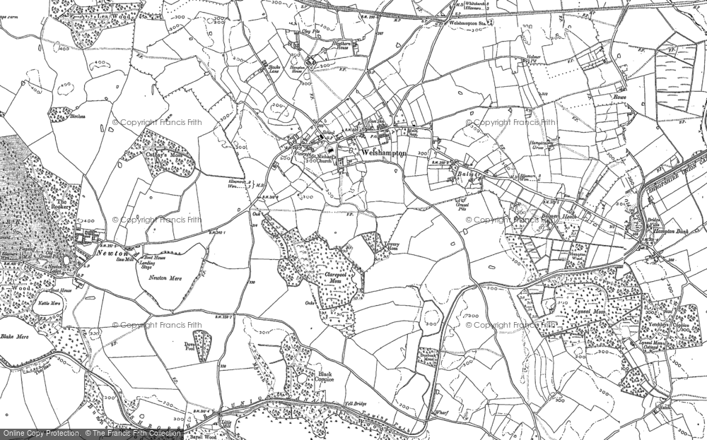 Old Map of Welshampton, 1874 - 1899 in 1874