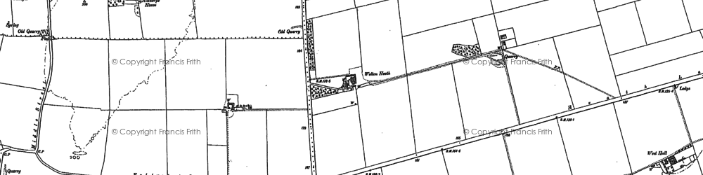 Old map of Welton Cliff in 1885