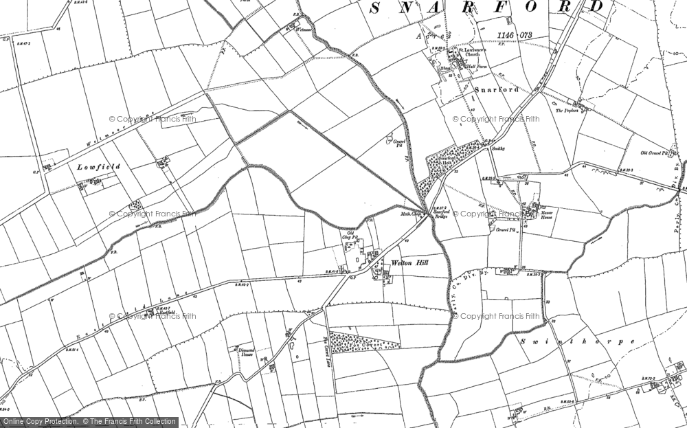 Old Map of Welton Hill, 1884 - 1905 in 1884