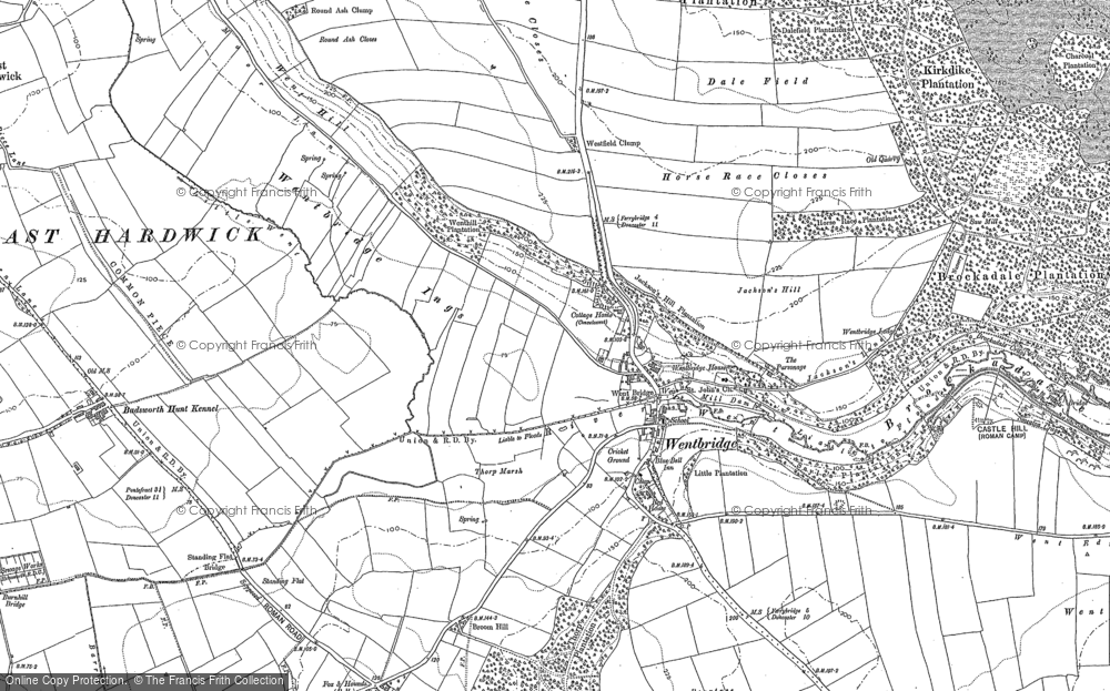 Old Map of Wentbridge, 1890 - 1891 in 1890