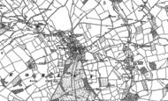 Old Map of Weobley, 1886